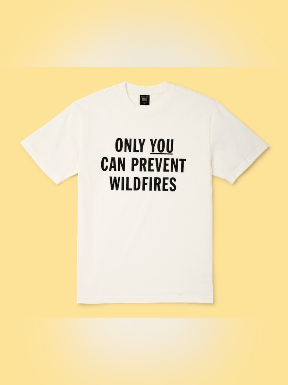 Filson NWT Mens XL White “Only You Can Prevent Wildfires” Smokey Bear Shirt USA